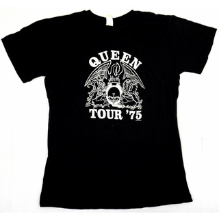 เสื้อยืด พิมพ์ลายกราฟฟิค Queen Clic Rock Crest สไตล์คลาสสิกS-5XL