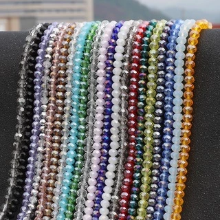 ลูกปัดแก้วคริสตัลขนาดเล็ก 2 มม. 195 ชิ้น / ถุงสําหรับทํางานฝีมือ Diy