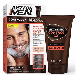 Just For Men Control GX Grey Reducing Beard Wash ผลิตภัณฑ์ทำความสะอาดและเปลี่ยนสีหนวดเคราสูตรพิเศษจากออสเตรเลีย