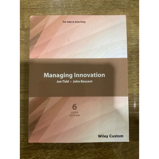 Managing Innovation 6th Edition (Wiley Textbook)