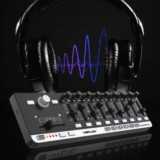 Worlde EasyControl.9 MIDI เครื่องควบคุมคีย์บอร์ดไฟฟ้า USB 9 ขนาดเล็ก แบบพกพา