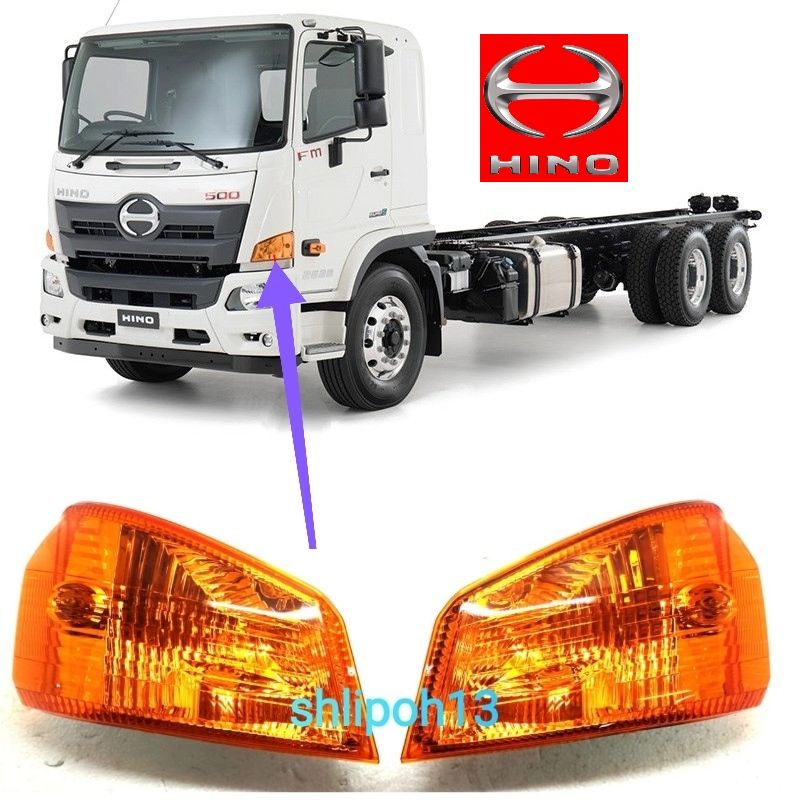 Hino New 500 Series GH8J/FG8J/FL8J โคมไฟสัญญาณหน้า (2 BULBS) RH/LH