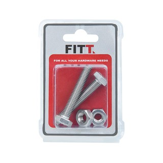 สกรูหัวหกเหลี่ยม 3/8 นิ้วX2-1/2 นิ้ว 2ชุด HEX MA SCREW SP 3/8"X2-1/2" 2 SET