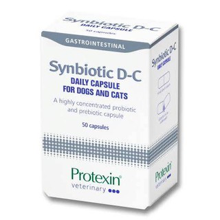 Protexin Synbiotic D-C  เสริมชีวนะ โปรไบโอติก, พรีไบโอติกเข้มข้น 1 กล่อง(50แคปซูล)