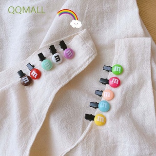 QQMALL 10 Pcs Candy Hairpin Wild Hair Accessories Hair Clips Women M Bean Sweet Making Hair Tool Girls 5 Pcs Letter/Multicolor