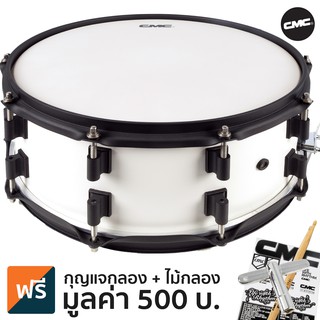 CMC® Prelude Snare กลองสแนร์ ไม้ป๊อปลาร์ 14 x 6.5 นิ้ว หนังสาก พร้อมสายสแนร์ในตัว + แถมฟรีไม้กลอง CMC &amp; กุญแจกลอง