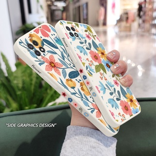 เคสโทรศัพท์มือถือแบบนิ่ม ลายสวนฤดูใบไม้ผลิ สร้างสรรค์ สําหรับ Samsung Galaxy A22 A12 4G 5G A02 A02S