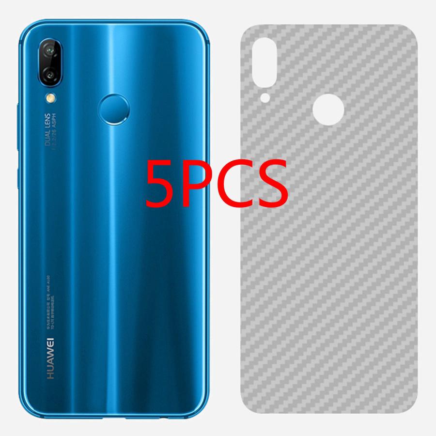 5Pcs Fiber Back Cover Huawei Honor V9 Play Note10 Nova 3i Mate 10 Pro Lite Mate 9 Pro Lite Carbon Screen Protector Film