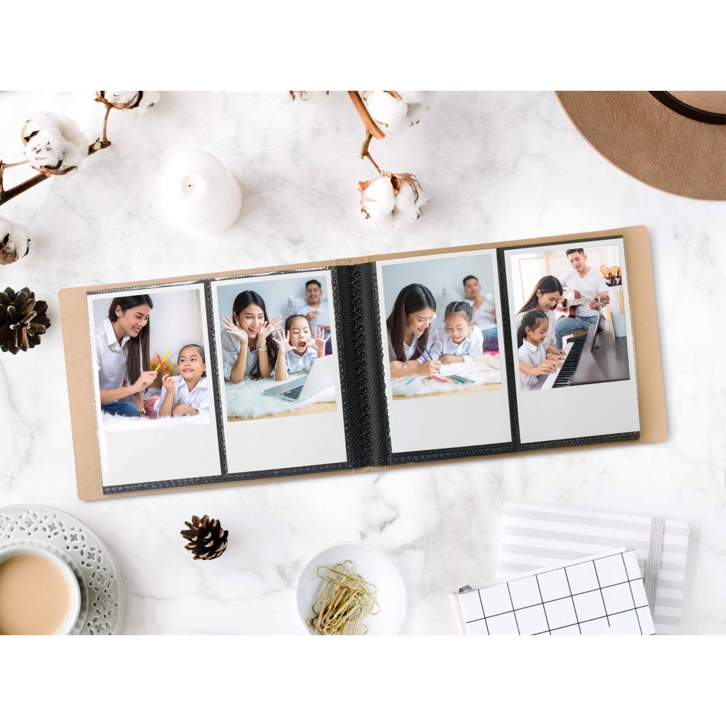 KRAFT INSTAX MINI ALBUM SLOT/INSTAX SQUARE MINI ALBUM KRAFT UNTUK GAMBAR INSTAX MINI 55x89MM