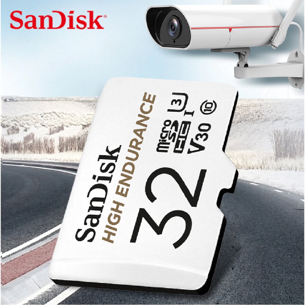 Sandisk การ์ดมอนิเตอร์ ความทนทานสูง MicroSDHC SDXC 32GB 64GB 128GB ...