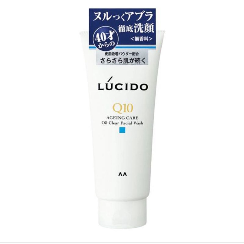 โฟมผู้ชาย​ อายุ40อัพ​ Lucido Q10 aging care oil clear facial wash 130g.