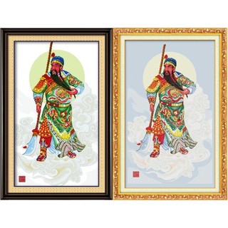 ชุดปักครอสติช เทพเจ้ากวนอู เทพจีน (Guan Yu cross stitch kit)