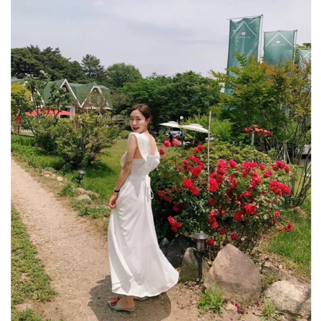 [2762] เดรสยาวสไตล์เกาหลี