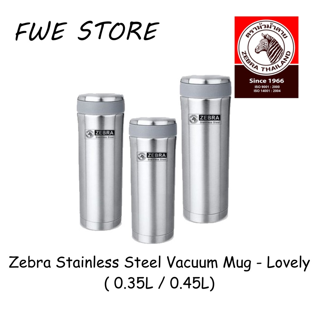 แก้วน้ําสูญญากาศสแตนเลส Zebra - น่ารัก