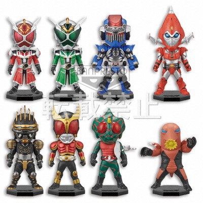 Banpresto WCF KAMEN RIDER VOL.15 WIZARD FLAME DRAGON+HURRICADE+GROUNDAIN+SKYDAIN+KUUGA + ชุด 8 ชิ้น