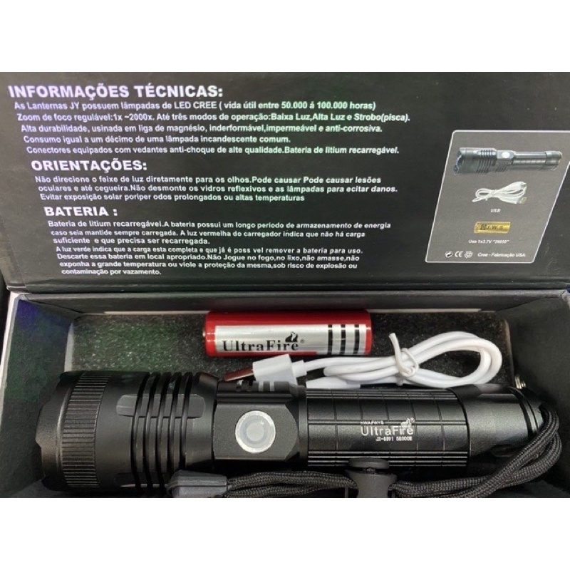 ไฟฉาย XML T9 JX-8891 58000wใช่ดีใช่ทน สว่างมาก