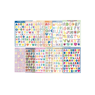 โปรโมชั่น : Mini Sticker รวมสติ๊กเกอร์ตัวอักษร แบบไดคัทตามตัว Size A7☁️