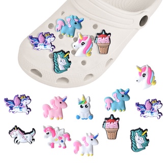 Unicorn Series Shoe Charm For Crocs Decoration Shoe Jibbitz Suitable For Child Women And Men