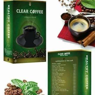 กาแฟเคลียร์ clear coffeeกาแฟเพื่อสุขภาพบำรุงสายตา กาแฟสำเร็จรูป (10 ซอง/กล่อง)15 กรัม/ซอง จำนวน 1 กล่อง🌺พร้อมส่งค่ะ🌺