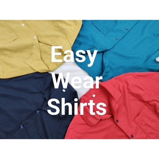 เสื้อเชิ้ตลำลองใส่ได้หญิงชาย Minimal Style แบบฉบับชาวญี่ปุ่นในราคา 350 บาท RELAXED SHORT-SLEEVE SHIRT