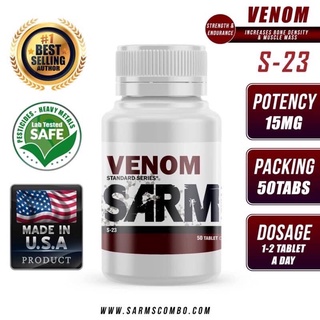 Sarm Combo Venom S-23 15mg 50 tabs ยินดีให้คำปรึกษาฟรีครับ