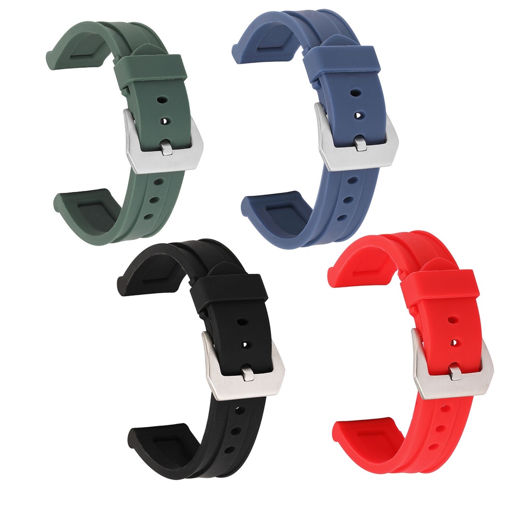 22mm 24mm 26mm Silicone Watch Strap Replacement Rubber Watch Band Waterproof Wrist Sport Watchband Bracelet with connect Pins