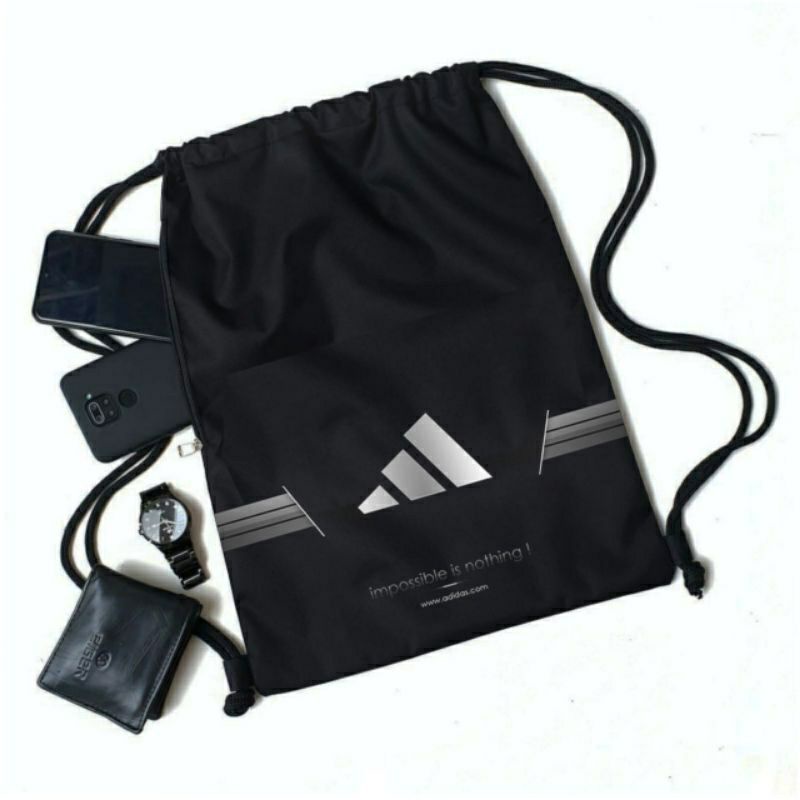 Adidas Impible Nothing Edition กระเป๋าหูรูดสําหรับเล่นกีฬาสําหรับผู้ชายและผู้หญิง