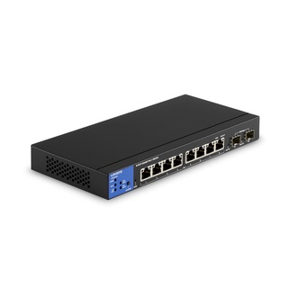 Linksys LGS310MPC 8-Port Managed Gigabit Ethernet Switch พร้อม 1G SFP Uplinks x2 รองรับ PoE 110W รับประกัน 5 ปี