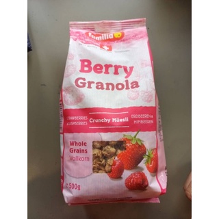 Familia Berry Granola ธัญพืช อบกรอบ รสราสพ์เบอร์รี่ และ สตรอเบอร์รี่ 500  กรัม