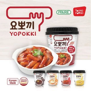 ยองพุง โยโปกิ ฮ็อตแอนด์สไปซี่ ต๊อกโบ๊กกิ คัพ 120 กรัม / Youngpoong Yopokki Hot & Spicy Topokki Cup 120 g