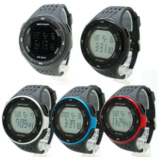 SAMDA Watch (Teen Sport) นาฬิกาข้อมือผู้ชาย-ผู้หญิงและเด็ก(12+) ทรงกลม/สายยาง ระบบ Digital LED (5 ฟังก์ชัน)