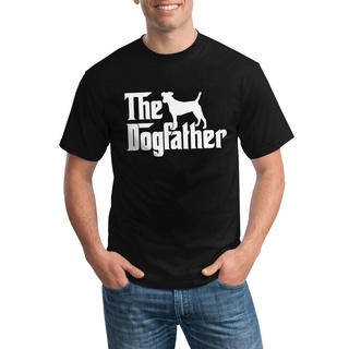 ถูกสุดๆเสื้อยืด พิมพ์ลาย The Dogfather Jack Russell Dog สไตล์พังก์ ฮิปฮอป ออกแบบดี ใหม่ล่าสุด