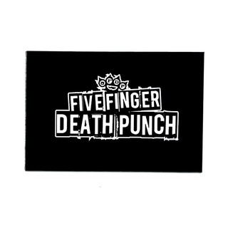 Five Finger Death Punch 13 แม่เหล็ก ติดตู้เย็น 5มิล วงดนตรี ของขวัญ ของสะสม Heavy Rock Band Black Metal  Hib Hob Reaper