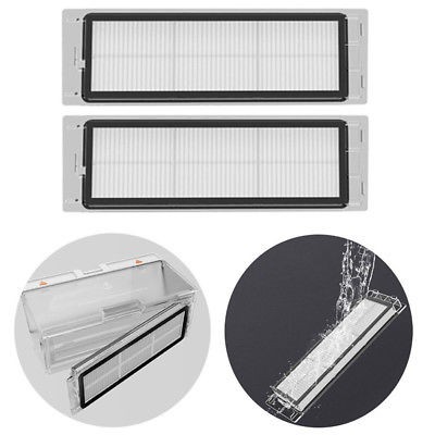 2x ล้างทําความสะอาดได้ HEPA Filter สําหรับเครื่องดูดฝุ่นหุ่นยนต์ Xiaomi Mi Roborock