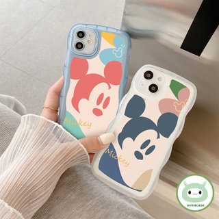 เคสโทรศัพท์มือถือแบบนิ่ม TPU ใส กันกระแทก ลายมิกกี้เมาส์ แฟชั่น สําหรับ IPhone 11 Pro Max 13 12 Pro Max X XS XR