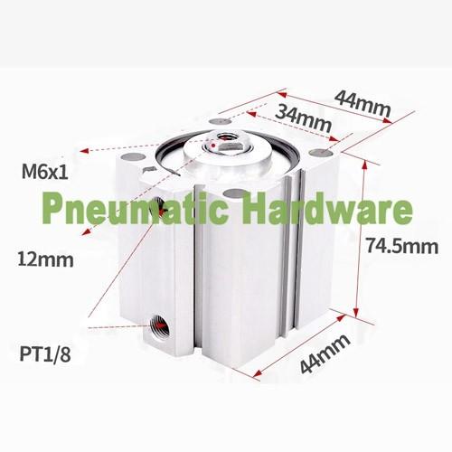 กระบอกลมบางขนาดกะทัดรัดนิวเมติก SDA 32x50 SD 32 x 50 SDA32*50 KK99