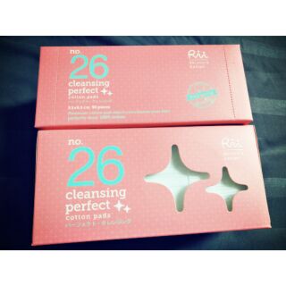 90 แผ่น สำลี Rii  no.26 cleansing perfect cotton pads สำลีริอิ สีชมพู