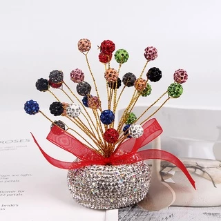 10pcs ลูกปัดคริสตัลไททาเนียมลูกปัดเพชร สามารถใช้สำหรับเครื่องประดับ DIY ทำสร้อยคอและสร้อยข้อมือ