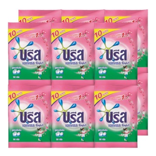 บรีสเอกเซล คอมฟอร์ท ผงซักฟอกสูตรเข้มข้น สีชมพู 80 กรัม x 12 ถุง