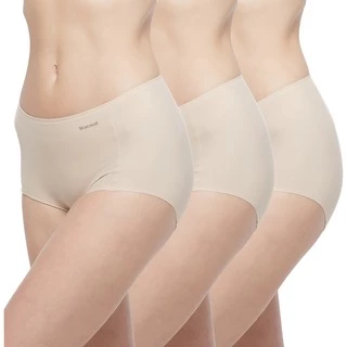 Wacoal Oh My Nudes Short Panty กางเกงในไร้ตะเข็บ แบบเต็มตัว แพ็ค 3 ชิ้น รุ่น WU4999/WU4T99 สีเบจ