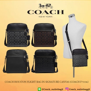 COACH F73336 HOUSTON FLIGHT BAG IN SIGNATURE CANVAS