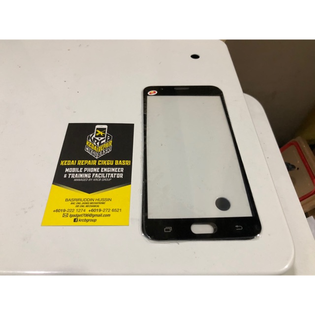 KRCB LCD หน้าจอสัมผัสด้านหน้ากระจกเลนส์ด้านนอกสําหรับ SM J7 Prime G610 G610M G610DS G610F G610DD G61