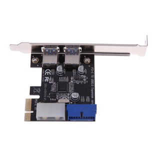 big - อุปกรณ์เชื่อมต่อภายนอก 2 พอร์ต usb 3 . 0+internal 19 pin header pcie card 4pin ide power สําหรับรถตู้