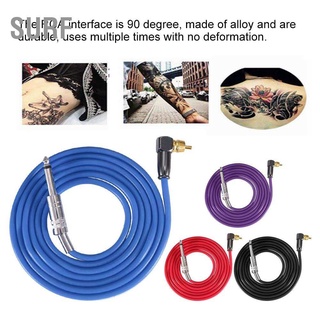 Surf ตะขอสายไฟซิลิโคน 4 สีสําหรับ 90 องศา Rca Interface Tattoo Machine