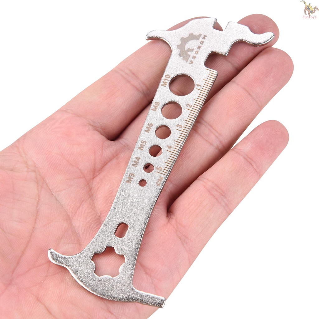 FUN.T Bicycle Chain Measuring Ruler Bike Chain Checker Wear Indicator ...