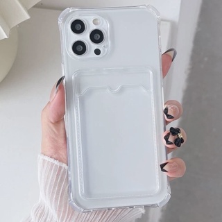 เคสไอโฟน เคสใสๆ แบบใส่การ์ด/รูป นามบัตร