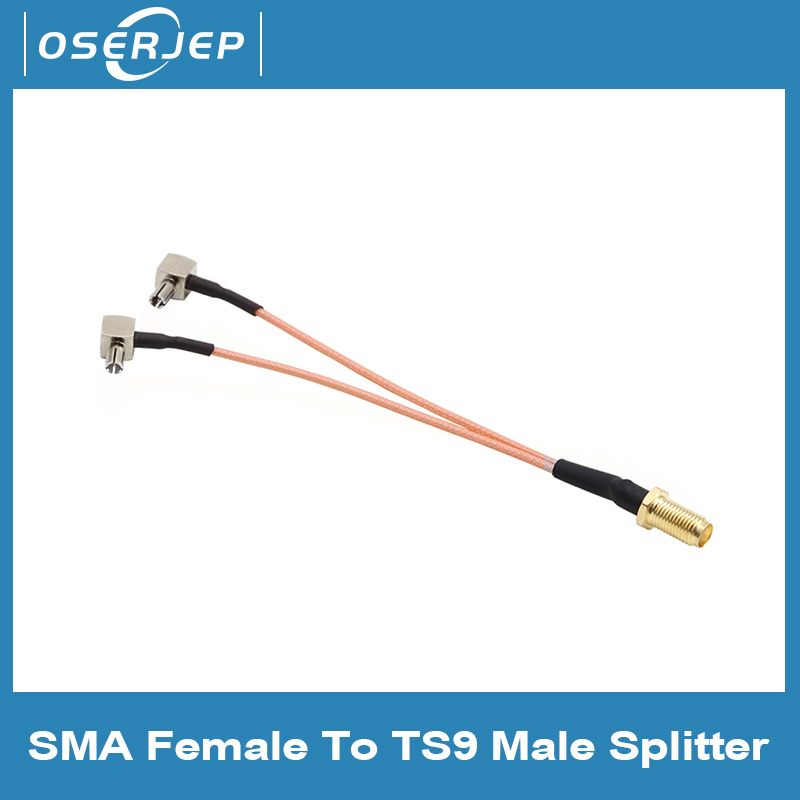 SMA Female To TS9 Male Connector Converter Splitter Combiner สําหรับเราเตอร์โมเด็ม 4G