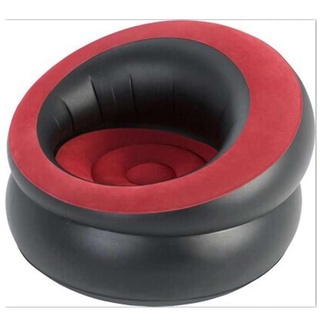 โซฟาพองสีแดงและสีดําพีวีซีRed and black inflatable sofa