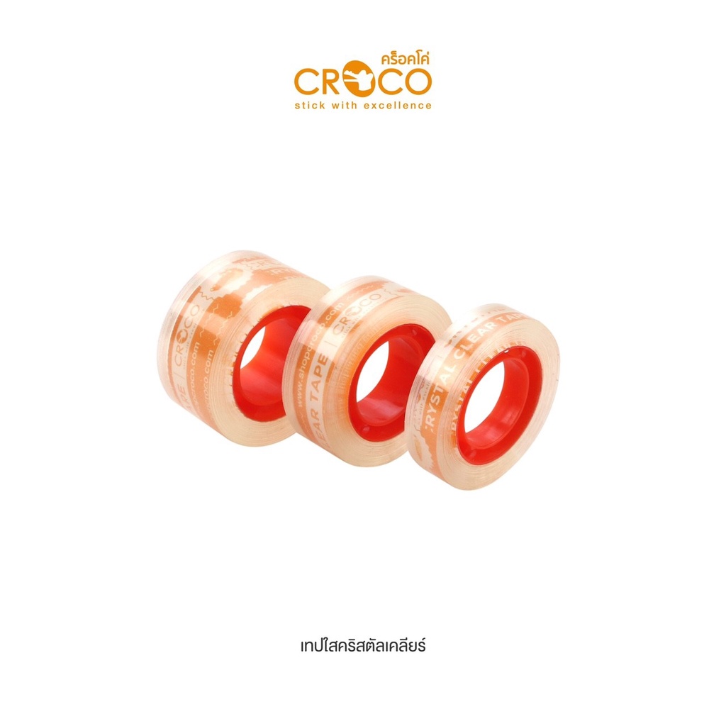 CROCO Crystal Clear เทปใสคริสตัลเคลียร์ – โปรปัง