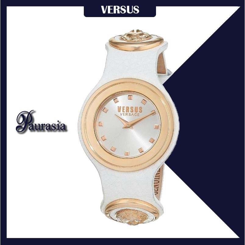 [ของแท้] Versus by Versace นาฬิกาข้อมือ ผู้หญิง รุ่น VERSUS SCG06-0016 CARNABY ST,SILVER, DIAL,WHITE